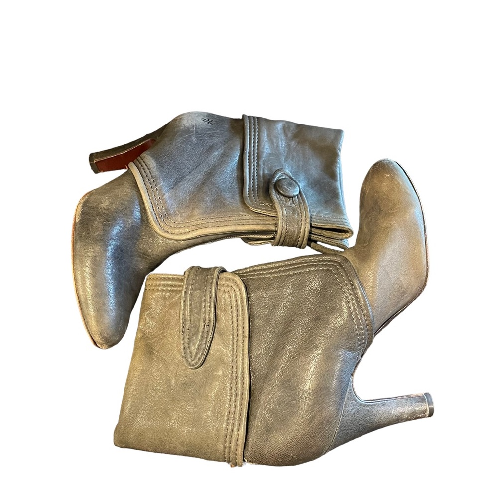 Frye Silver Heeled Boots